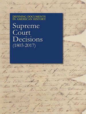 cover image of Defining Documents in American History